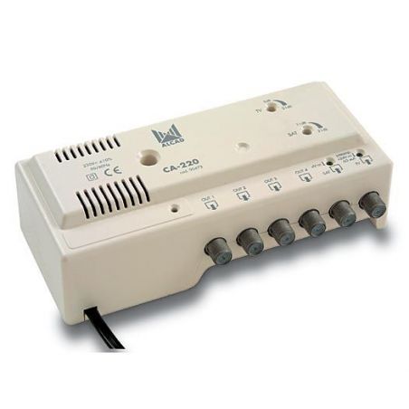 Alcad CA-220 Amplifier unit TV + FI 4 Outputs (24Vdc)
