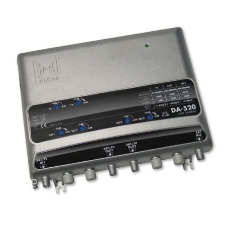 Alcad DA-520 Amplificador de distribución doble TV/SAT