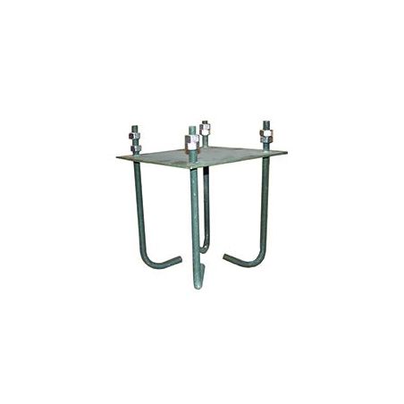 Ikusi BAP-200 Base anclaje para soporte reforzado tipo columna SCF-085. Base 200x200 mm