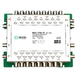 Ikusi MSC-1706 Multiswitch cascadable 17 entradas 6 salidas -10 dB