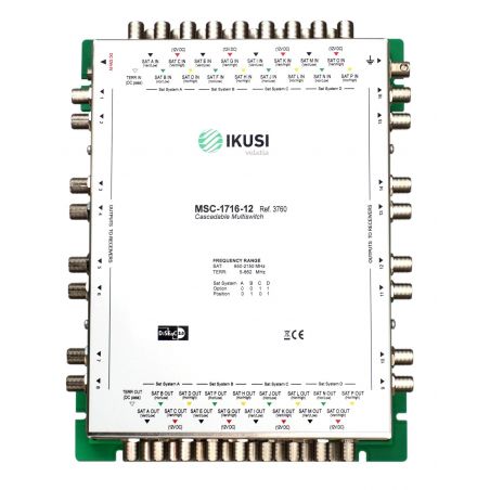 Ikusi MSC-1716 Cascadable multiswitch 17 inputs 16 outputs -12 dB