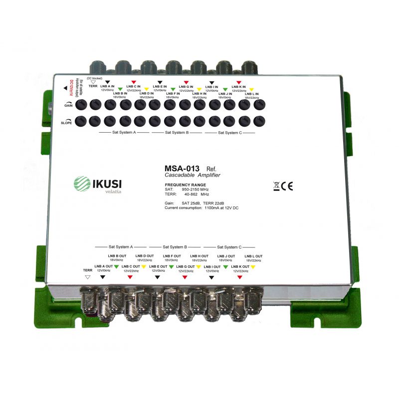 Ikusi MSA-013  Amplificador 12 FI SAT + Terrestre