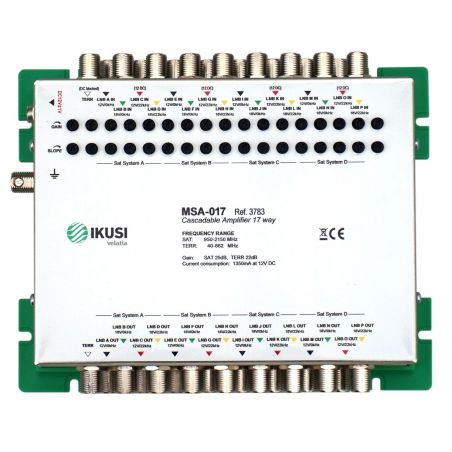 Ikusi MSA-017  Amplifier 16 IF SAT + Terrestrial