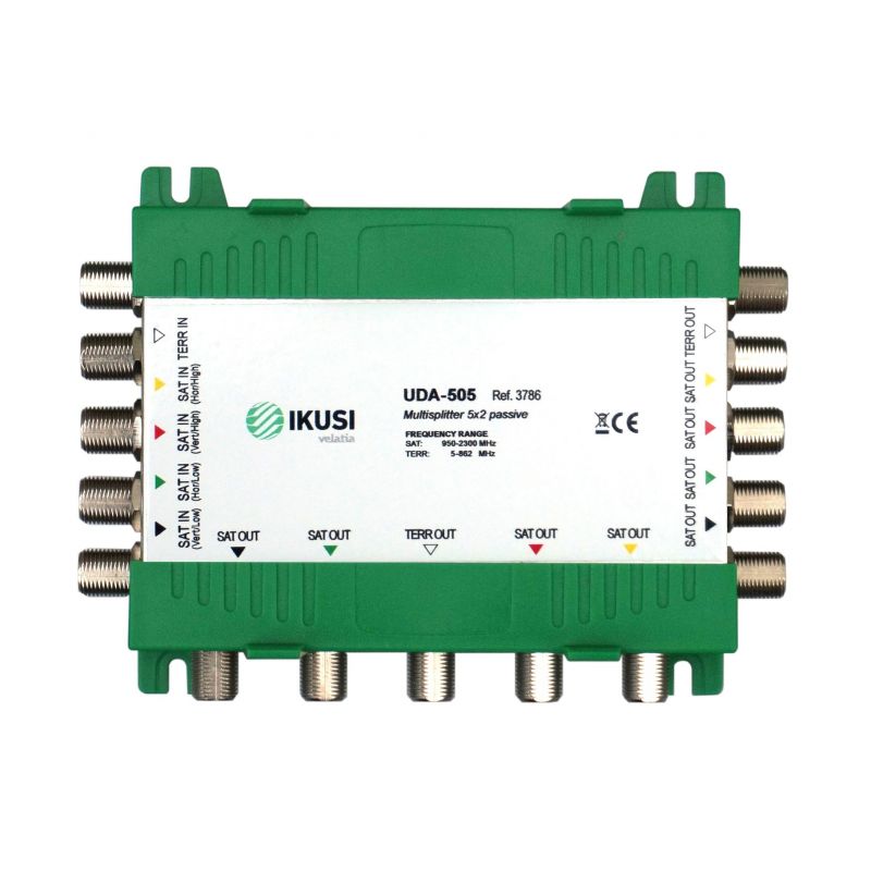 Ikusi UDA-505  Passive splitter 5 inputs 10 outputs