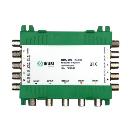 Ikusi UDA-505  Passive splitter 5 inputs 10 outputs