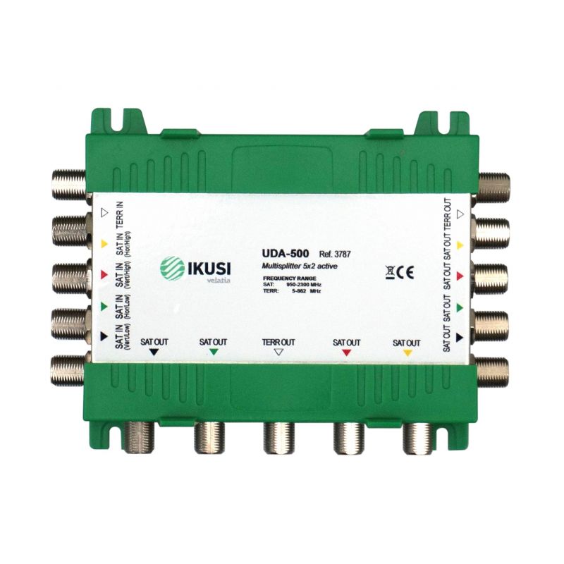 Ikusi UDA-500  Active splitter 5 inputs 10 outputs