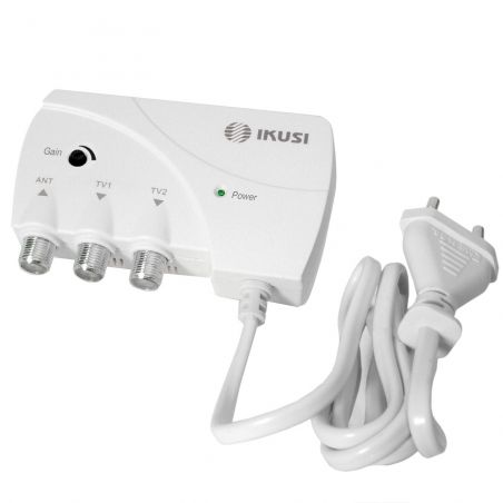 Ikusi ATP-200-C60 Amplificador apartamento 1 entrada 2 salidas terrestre 47-790 MHz