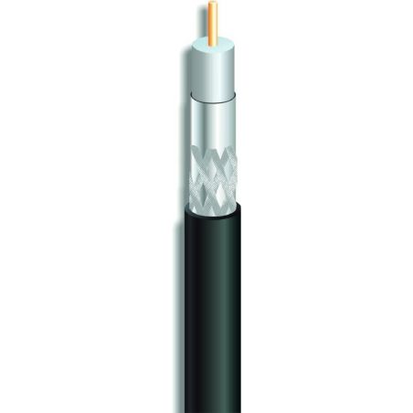 Ikusi CCT-125 Cable coaxial tipo (RG11) negro