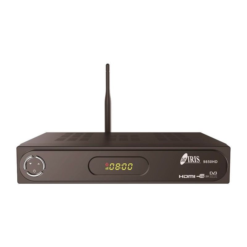Receptor de Satélite IRIS 9850 HD FULL HD, H.265, Wifi, PVR