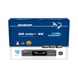 Edision OS MIO+ 4K S2X + S2/T2/C Gris Receptor de satélite E2 Linux