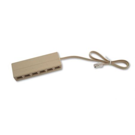 Alcad TPS-006 Multiplexor pasivo de 6 salidas rj45
