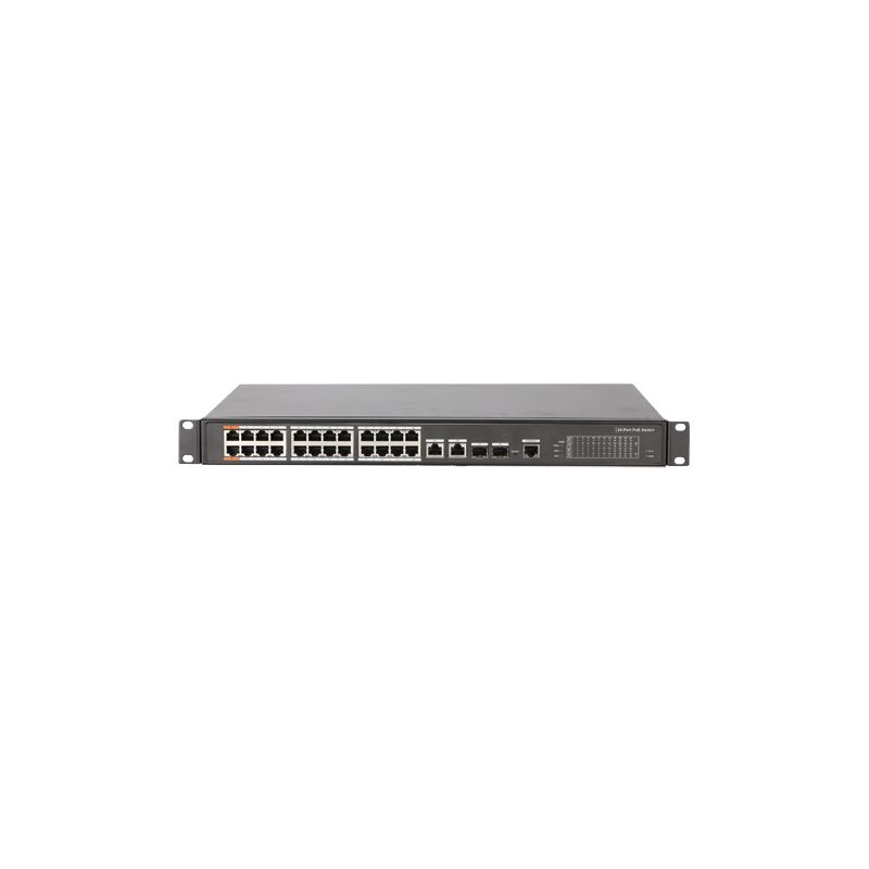 X-Security XS-SW2824HIPOE-MC-240 - Switch PoE X-Security gestionable, 24 puertos PoE + 4…