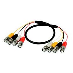 Airspace SAM-612 Conectores ( con cable) 4 bnc a 4 bnc.100 cm