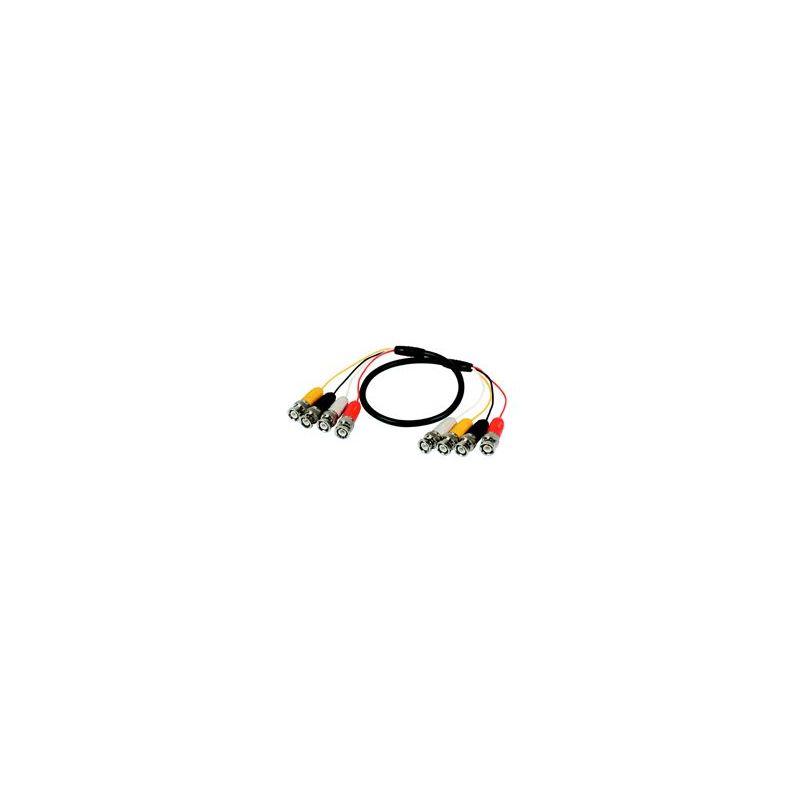 Airspace SAM-612 Conectores ( con cable) 4 bnc a 4 bnc.100 cm