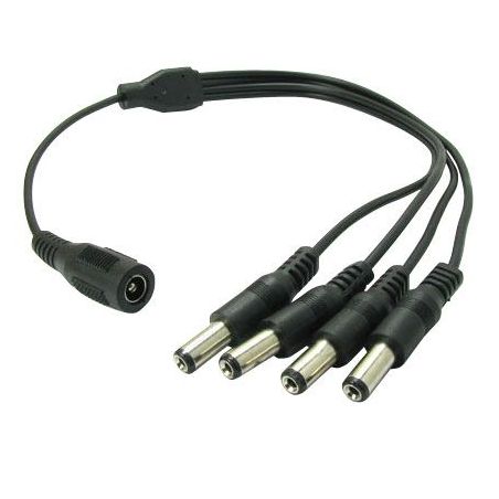 Airspace SAM-1658 Cable dc distribuidor 1 hembra a 4 machos