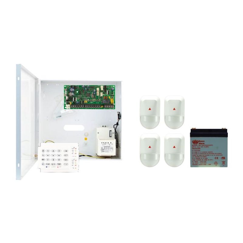 Paradox PAR-113 Kit cableado central 4zonas spectra+ teclado leds 10z+4 infra+bat