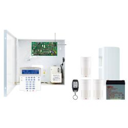 Paradox PAR-123 Kit b: hibrido magellan 32 zonas + teclado lcd azul + gsm