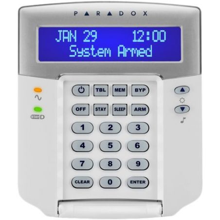 Paradox K32LCD+ Teclado lcd cableado con tamper.32 zonas. francÈs