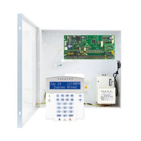 Paradox PAR-94F Kit central 8 zonas spectra + teclado lcd azul 32 caract.