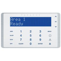 Paradox K656 Teclado lcd c/teclas tÁctiles retroilumin.led.32 zonas. p/evo francÈs