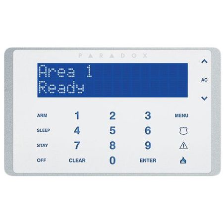 Paradox K656 Teclado lcd c/teclas tÁctiles retroilumin.led.32 zonas. p/evo francÈs