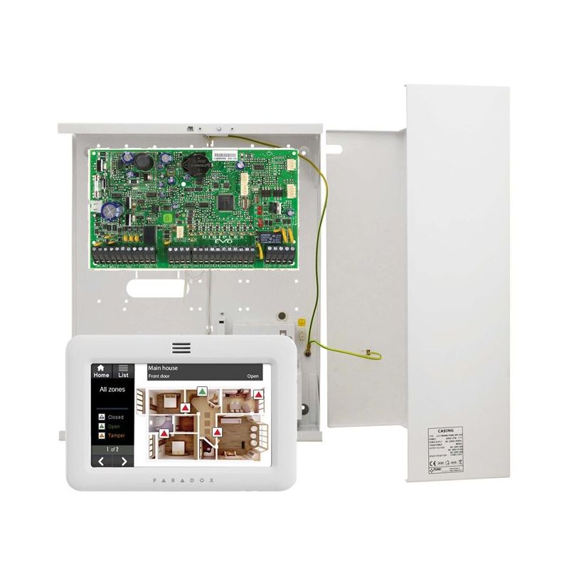 Paradox PAR-187F Kit evo+teclado proximidad+caja metal17ah grado 3.