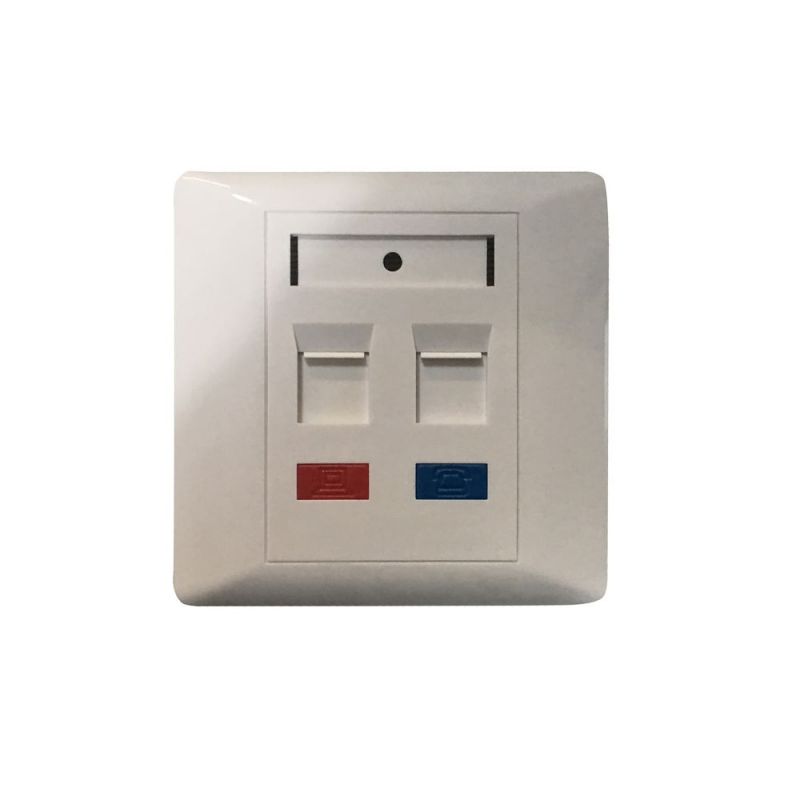 Airspace SAM-4448 Face plate 2-port, uk type