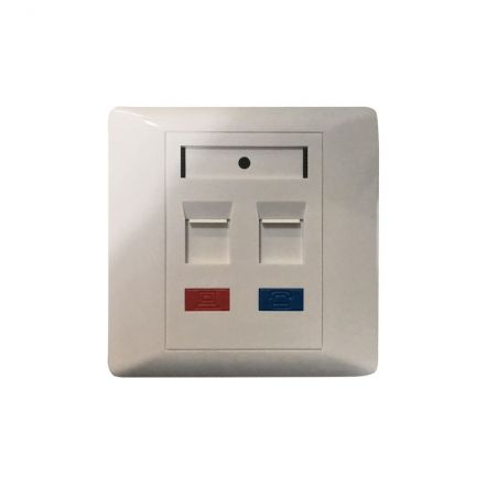 Airspace SAM-4448 Face plate 2-port, uk type