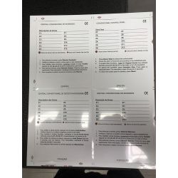 Honeywell V321214 Juego de etiquetas frontal vision-plus2 multilingÜe