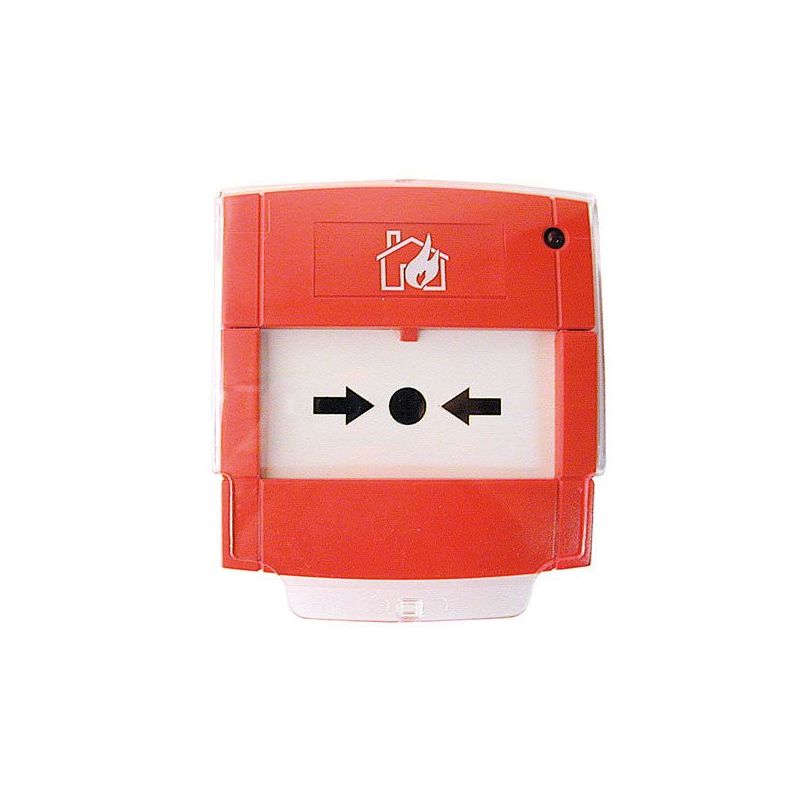 Honeywell M5A-RP02FF-N026-41 Pulsador de alarma direccionable, rearmable y aislador de cortocircuitos incorporado.