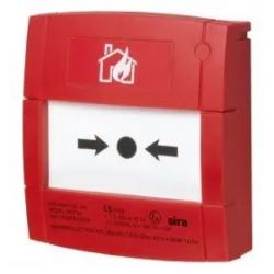 Honeywell M1A-R470SF-STCK-01 Pulsador de alarma rearmable de color rojo para sistemas convencionales.