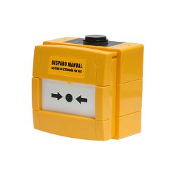 Honeywell W3A-Y000SG-K013-65 Pulsador kac disparo de extincion en-12094-3 color amarillo ip65.