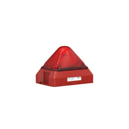 Honeywell PY X-M-05-RED Luz flash compacta de 5 julios, 24vdc, ip 66, sincronizable.color rojo ral3000. certificado en 54.23