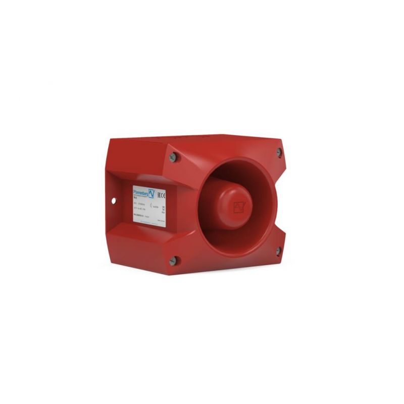 Honeywell PA 5 Sirena 10-60vdc, 105 db, ip 66. carcasa de color rojo ral3000. certificado en 54.3.