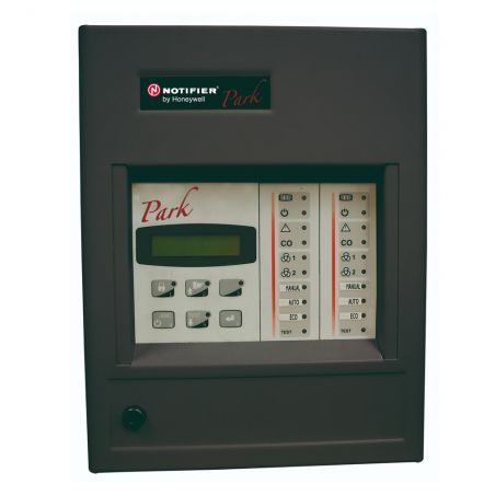 Honeywell PARK2000 Central de co de 1 zona de deteccion, ampliable a 2. incluye 1 modulo de control, 1 modulo p-100.