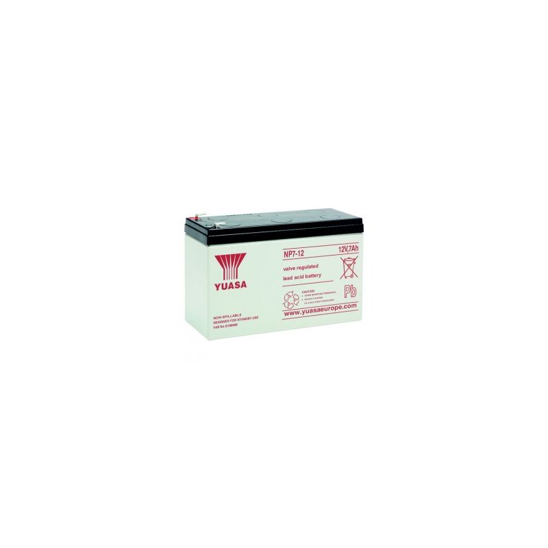 Honeywell PS-1207 Bateria de 12v. capacidad 7ah. conexion por terminal faston.