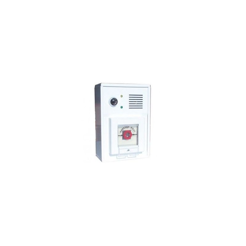 Honeywell C-2498 Unidad de control para puertas de emergencia. con sirena piezoelectrica de aviso de alarma.