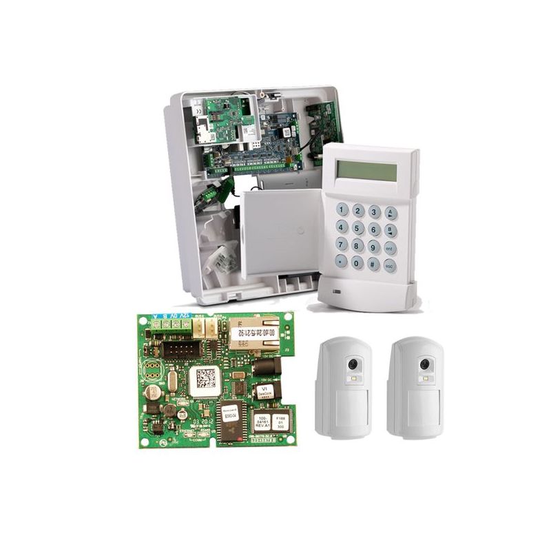 Honeywell C005-E1-K01GV2 Kit galaxy flex v3 12 a 20 zonas. caja plastico mediana, mk7,gprs y 2 pir camara. grado 2