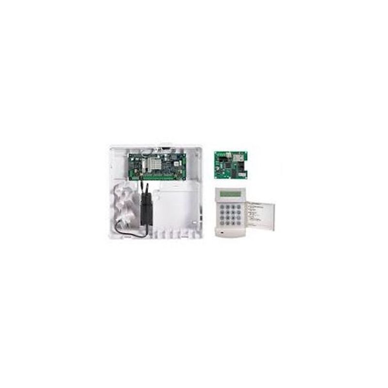 Honeywell C005-E1-K05I Kit central galaxy flex v3 12 a 20 zonas. caja plastico mediana,teclado mk7 y modulo ip. g2.