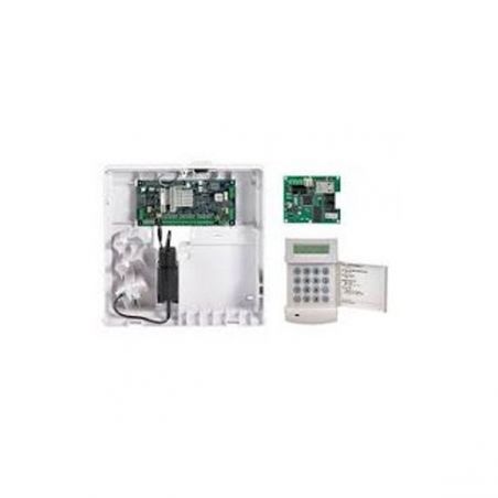 Honeywell C005-E1-K05I Kit central galaxy flex v3 12 a 20 zonas. caja plastico mediana,teclado mk7 y modulo ip. g2.