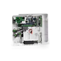 Honeywell C006-E1-K01G Kit central galaxy flex v3 12 a 50 zonas. caja plastico mediana,teclado mk7 y modulo gprs.