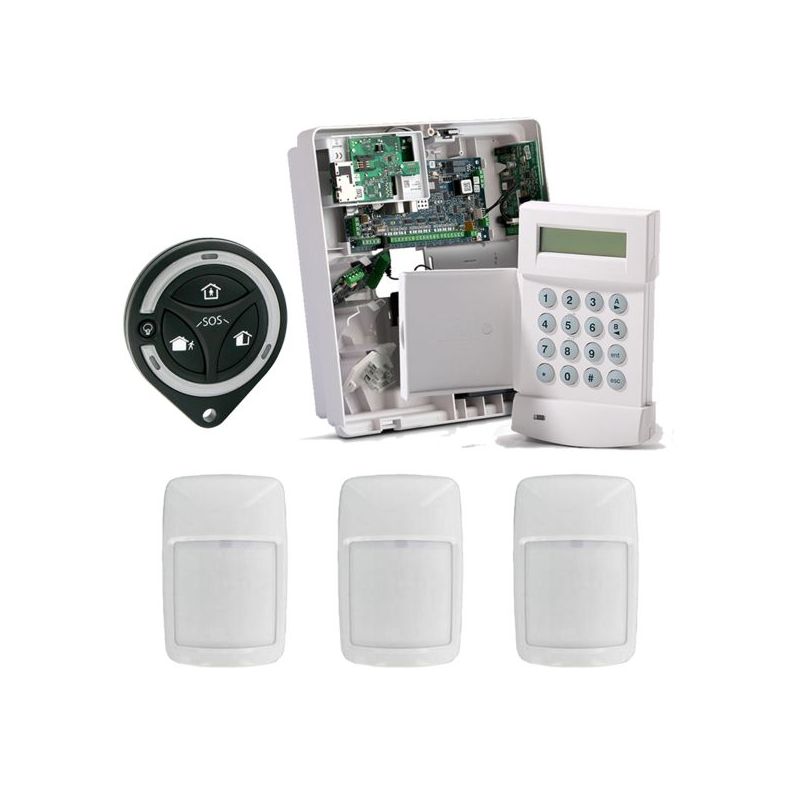Honeywell FX020KIT3-WL Kit flex v3 12-20z. caja plastico mediana, mk7, portal rf, 3 pir vr (ir8m) y mando(tcc800m)