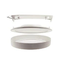 Round surface frame for 6W...