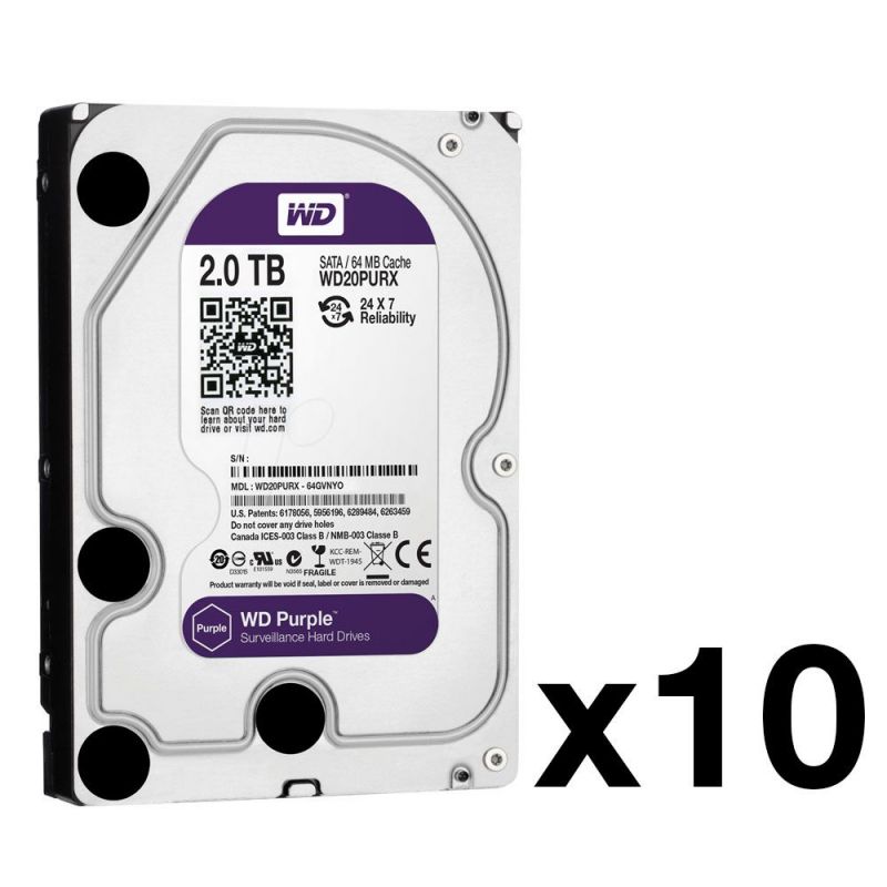 Hikvision HDD-2-PACK10 Pack de 10 discos duros con capacidad de…