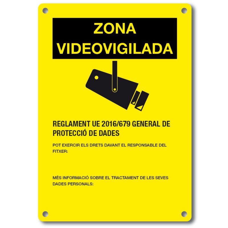Demes OEM DEM-281C Placa de CCTV homologada en catalán
