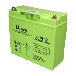 BATT-1218-U - Upower, Rechargeable battery, AGM lead-acid…