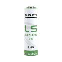 BATT-LS14500-S - Saft, Pila AA / LS14500, Voltaje 3.6 V, Litio,…