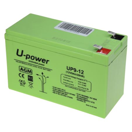 BATT1290-U - Upower, Batería recargable, Tecnología plomo ácido…