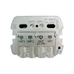 Mast amplifier 12..24V 3E / 1S UHF-UHF-FImix Televes