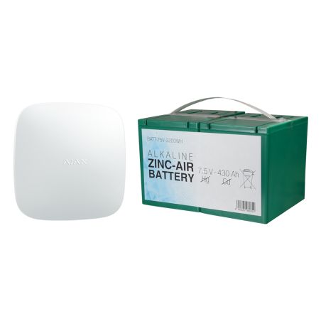 Ajax AJ-BATTERYKIT-12M - Kit de alarme autônomo, Hub 2 de 6V e bateria de…